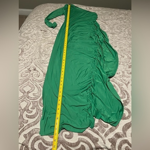 One Shoulder Ruches Asymmetrical Maxi Dress | Size S | NWOT - Picture 5 of 7